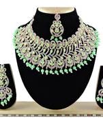 Multicolor designer function wear ad necklace set