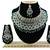 Green designer function wear ad necklace set