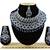 Blue designer function wear ad necklace set