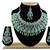Green designer function wear ad necklace set