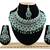 Green designer function wear ad necklace set