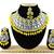 Yellow designer function wear ad necklace set