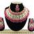 Red designer function wear ad necklace set