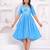 Hand block rayon dobby fabric shot  high-low dress