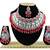 Red designer function wear ad necklace set