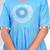 Hand block rayon dobby fabric shot  high-low dress