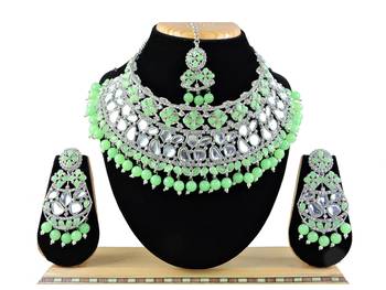 Multicolor designer function wear ad necklace set 1
