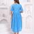 Hand block rayon dobby fabric shot  high-low dress