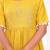 Hand block rayon dobby fabric shot  high-low dress