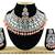 Orange designer function wear ad necklace set