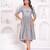 Hand block rayon dobby fabric shot  high-low dress