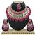 Red designer function wear ad necklace set