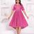 Hand block rayon dobby fabric shot  high-low dress
