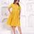 Hand block rayon dobby fabric shot  high-low dress