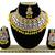 Yellow designer function wear ad necklace set