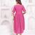 Hand block rayon dobby fabric shot  high-low dress