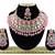 Pink designer function wear ad necklace set