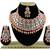 Orange designer function wear ad necklace set