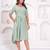 Hand block rayon dobby fabric shot  high-low dress