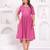 Hand block rayon dobby fabric shot  high-low dress