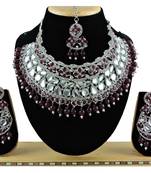 Multicolor designer function wear ad necklace set
