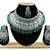 Green designer function wear ad necklace set