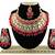 Red designer function wear ad necklace set
