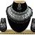 Black designer function wear ad necklace set