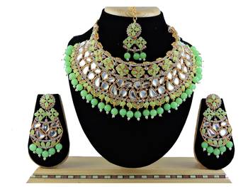 Multicolor designer function wear ad necklace set 1