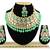 Green designer function wear ad necklace set