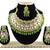 Green designer function wear ad necklace set
