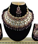Multicolor designer function wear ad necklace set