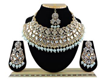 Multicolor designer function wear ad necklace set 1