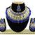 Blue designer function wear ad necklace set