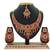 Red designer function wear ad necklace set