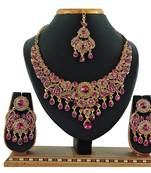 Multicolor designer function wear ad necklace set
