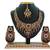 Maroon designer function wear ad necklace set