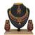 Maroon designer function wear ad necklace set