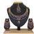 Blue designer function wear ad necklace set