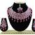 Red designer function wear ad necklace set