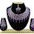 Purple designer function wear ad necklace set