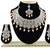 Orange designer function wear ad necklace set