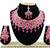 Red designer function wear ad necklace set