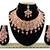 Orange designer function wear ad necklace set