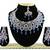 Blue designer function wear ad necklace set