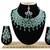 Green designer function wear ad necklace set