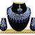 Blue designer function wear ad necklace set