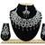 Black designer function wear ad necklace set