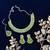 Green designer function wear ad necklace set