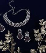 Multicolor designer function wear ad necklace set